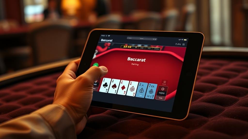 หน้าจอแสดงผลการเล่นบาคาร่าและสถิติ