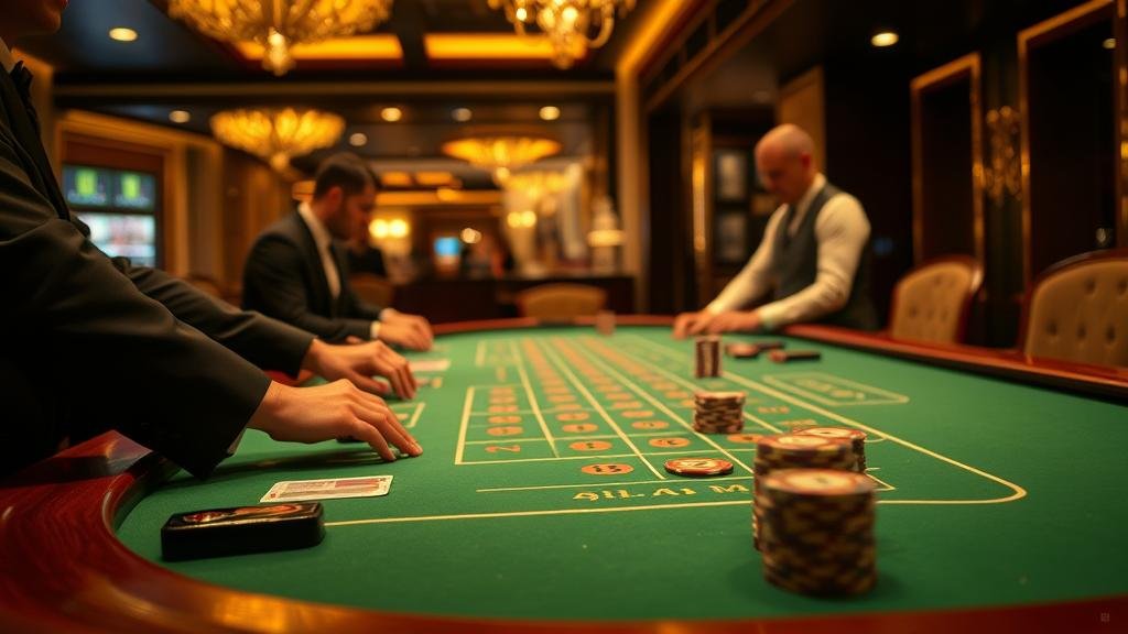 การเลือกห้องบาคาร่าบนแท็บเล็ต