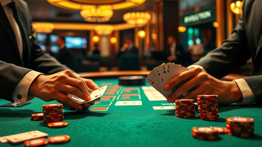 ภาพประกอบเค้าไพ่บาคาร่าสไตล์เอเชีย