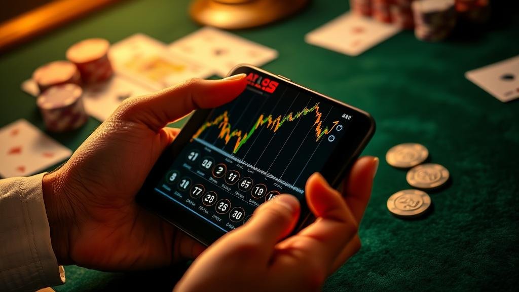 กราฟแสดงกลยุทธ์การเดินเงินบาคาร่า