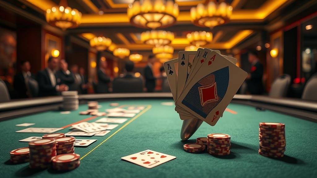 ผู้เล่นกำลังวิเคราะห์เกมบาคาร่า