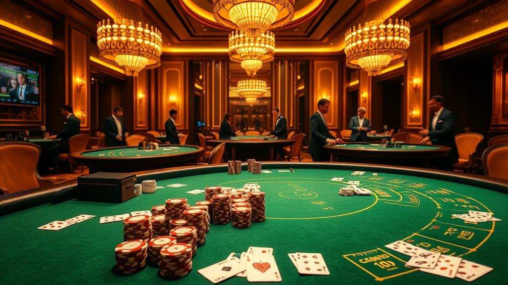 ตัวอย่างการแสดงผลเค้าไพ่บาคาร่า