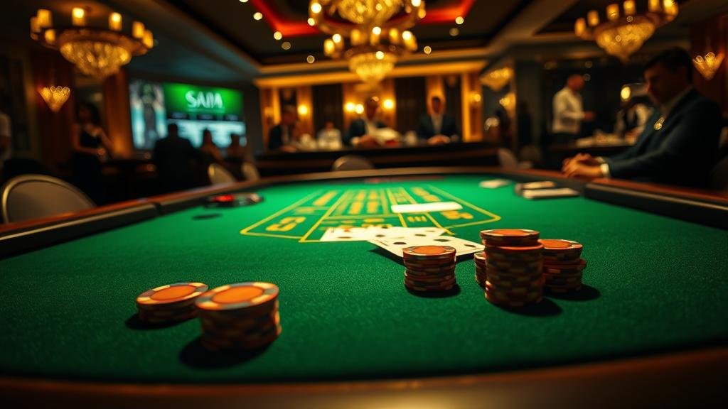 หน้าจอเกมบาคาร่าออนไลน์พร้อมตัวเลือกเดิมพัน