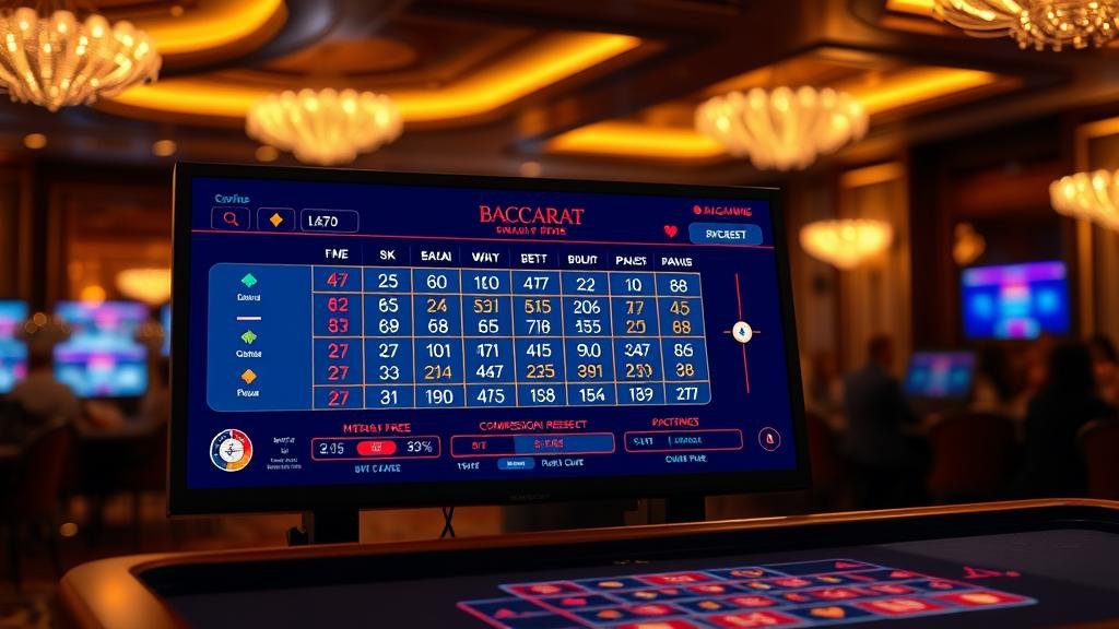 แผนภาพการเดินเงินแบบฟีโบนัชชีในบาคาร่า