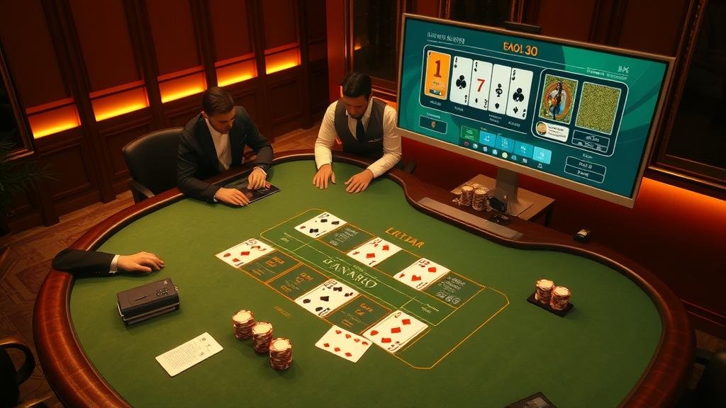 ห้องบาคาร่า DreamGaming ที่แสดงสถิติละเอียด