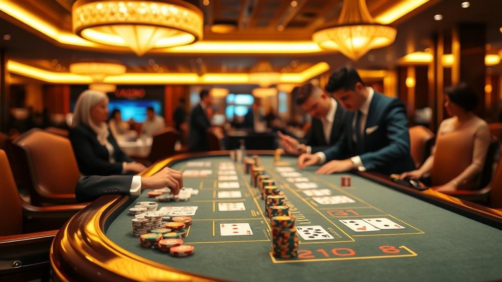 หน้าจอเกมบาคาร่าออนไลน์บนมือถือ