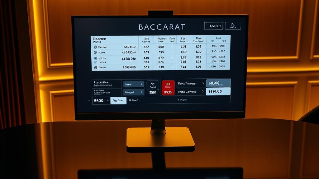 ตารางแสดงเค้าไพ่บาคาร่ารูปแบบต่างๆ