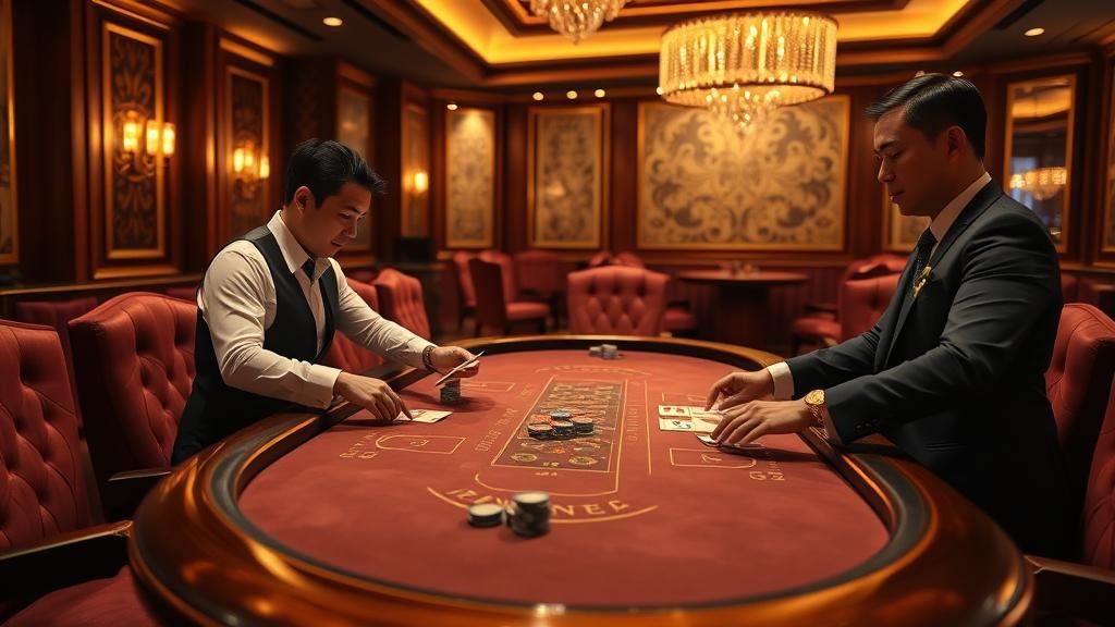 หน้าจอเกมบาคาร่า WM Casino ที่มีสีสันสดใส