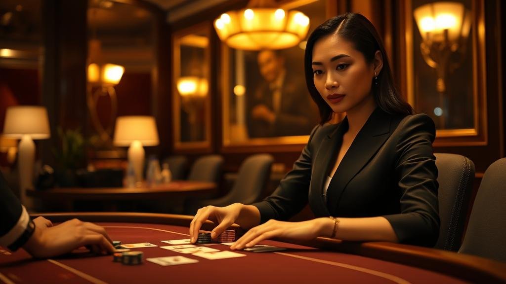 ดีลเลอร์สาวสวยในห้องบาคาร่า Sexy Baccarat