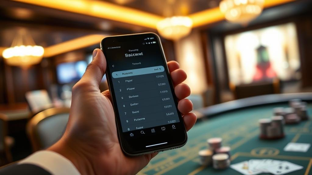 การวิเคราะห์สถิติบาคาร่าบนแท็บเล็ต