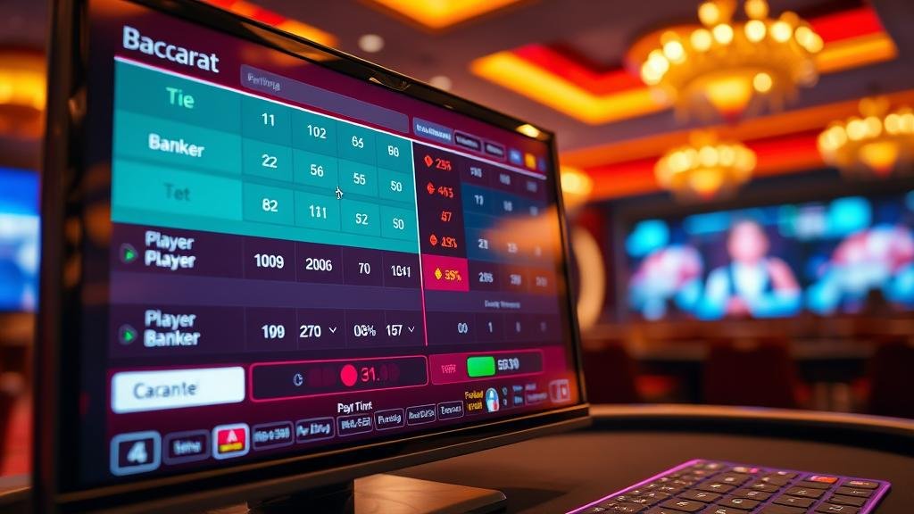 กราฟแสดงเทคนิคการเดินเงินบาคาร่า