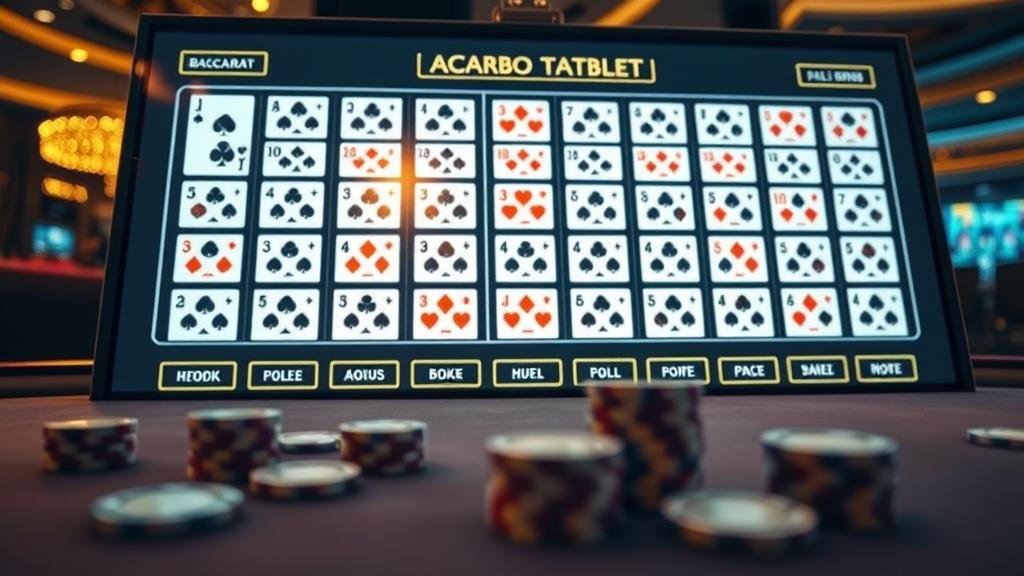 โลโก้และหน้าจอเกมบาคาร่าจากค่ายดัง