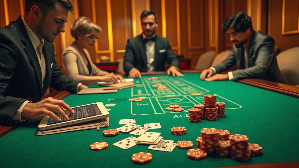 หน้าจอแสดงสถิติและอัตราจ่ายบาคาร่า