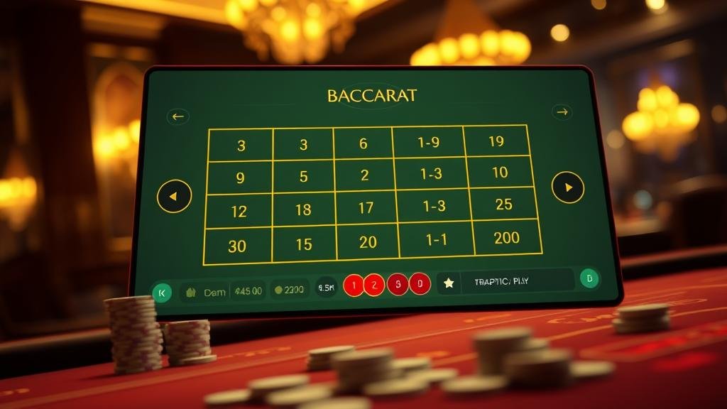 การวิเคราะห์เค้าไพ่บาคาร่าบนหน้าจอ