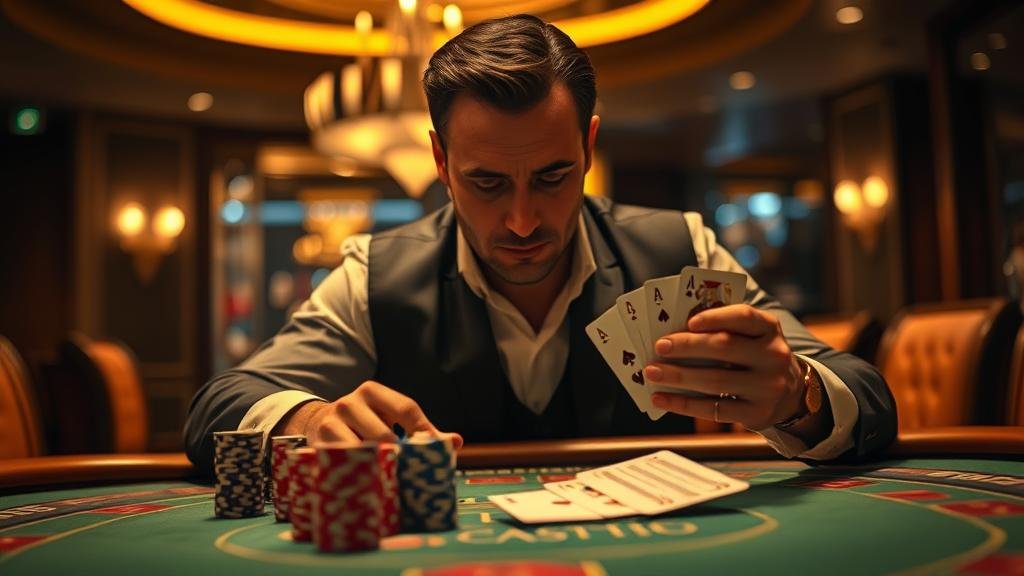 หน้าจอเกมบาคาร่า AE พร้อมสถิติ