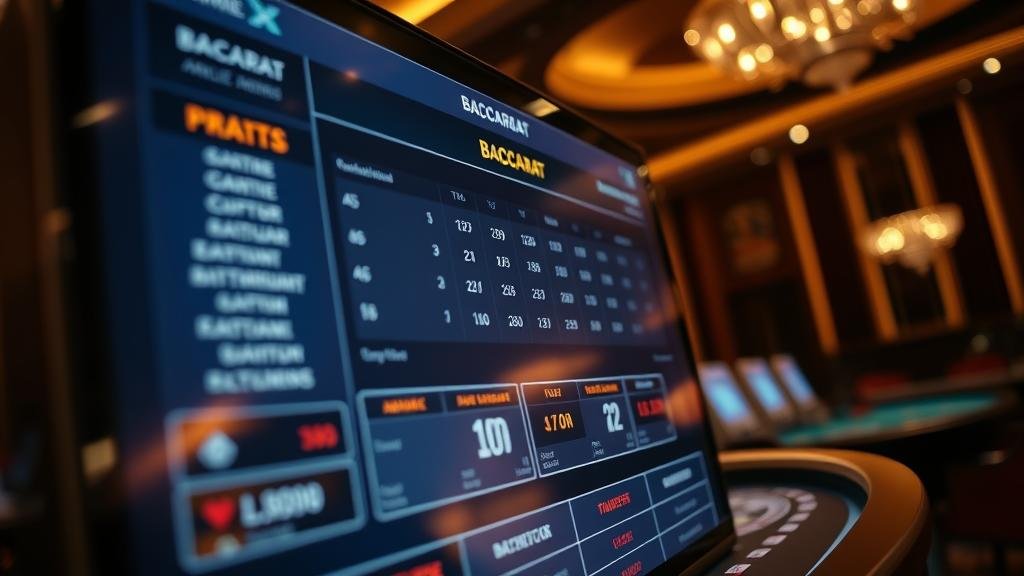 ภาพแสดงรูปแบบไพ่ปิงปองในบาคาร่า