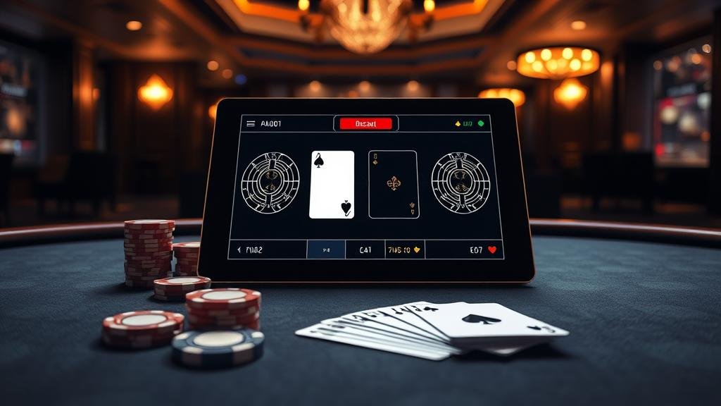 การทดสอบสูตรบาคาร่าบนแท็บเล็ต