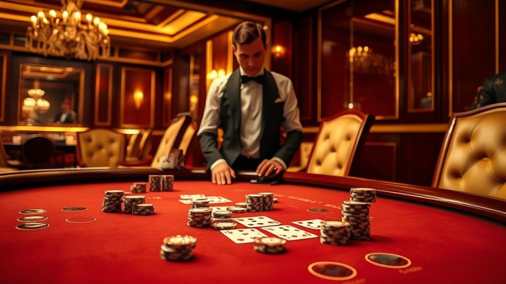 การแสดงผลเค้าไพ่บาคาร่าบนหน้าจอ