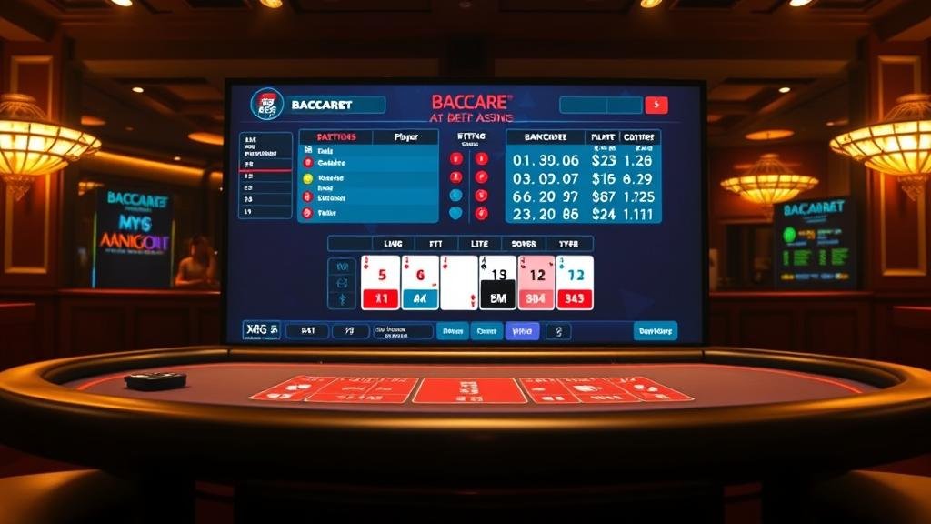 ตารางแสดงเค้าไพ่บาคาร่าแบบต่างๆ