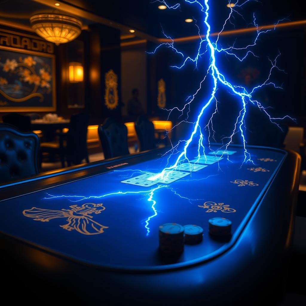 Lightning Fast Baccarat, Player Percentages, Full Lightning Baccarat, Instant Auto Deposit/Withdrawal customer success background