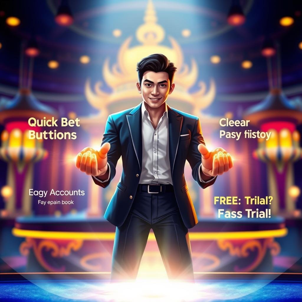 Easy Thai Baccarat, Quick Bet Buttons, Clear Play History, Free Trial casino representative