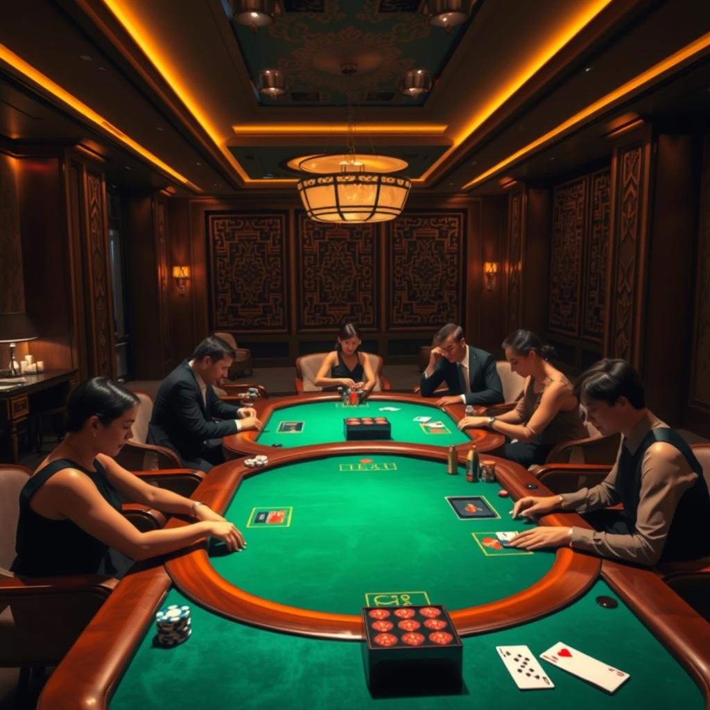 Baccarat VIP Special Room - Showing Player Bets, Multi-Table Play, Transparent Finances customer success background