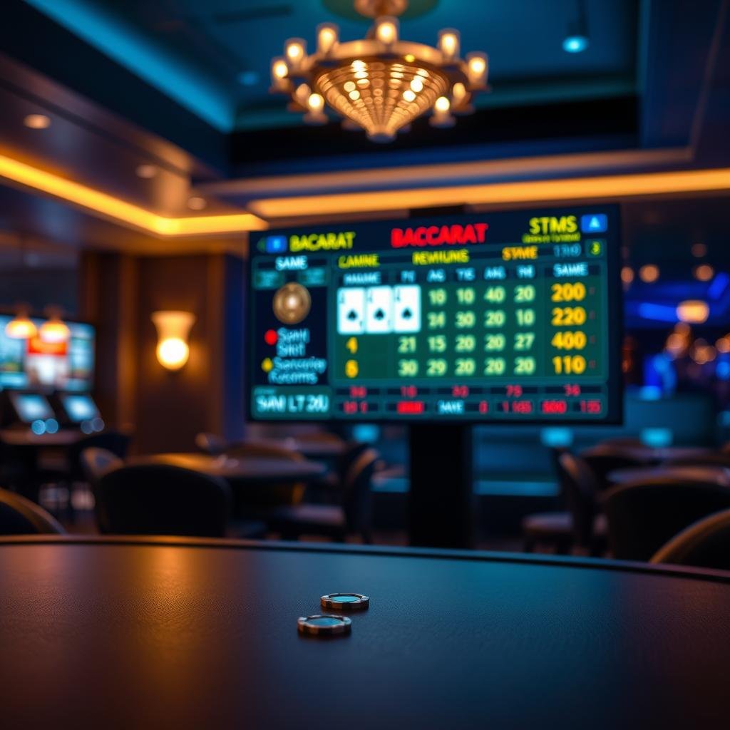 Baccarat Fast Card Reveal, Easy Stats Graph, Trend Analysis, Secure Customer Data customer success background