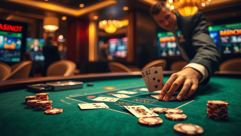 หน้าจอเกมบาคาร่าพร้อมสถิติและฟีเจอร์พิเศษ