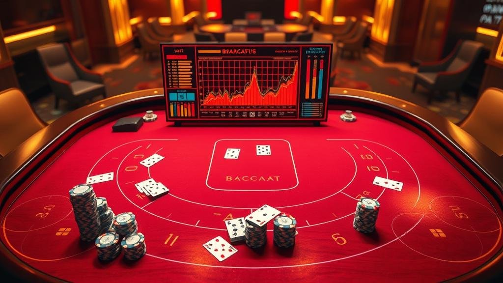 กราฟิกแสดงเค้าไพ่บาคาร่ารูปแบบต่างๆ