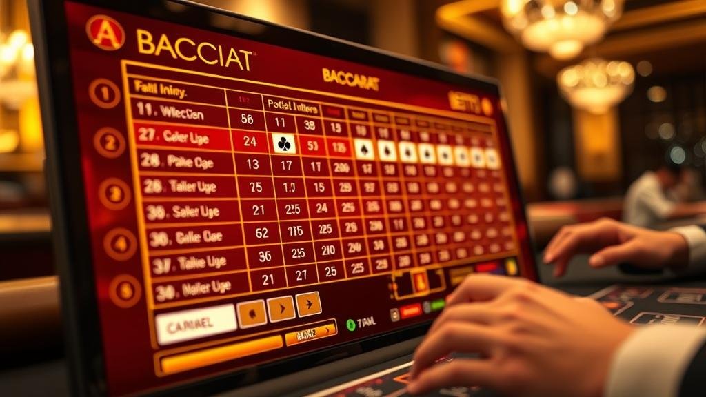 หน้าจอเกมบาคาร่า Fazi แสดงเค้าไพ่แม่นยำ