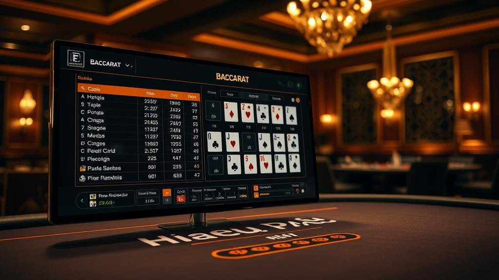 แดชบอร์ดวิเคราะห์สถิติบาคาร่าขั้นสูง