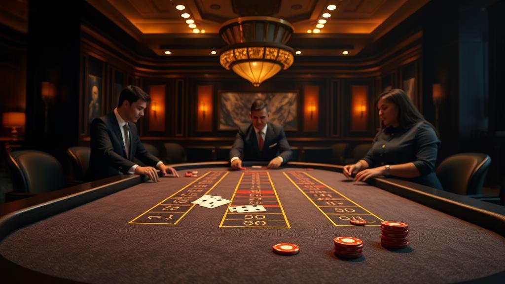 หน้าจอแสดงตารางบาคาร่าจากหลายสตูดิโอ