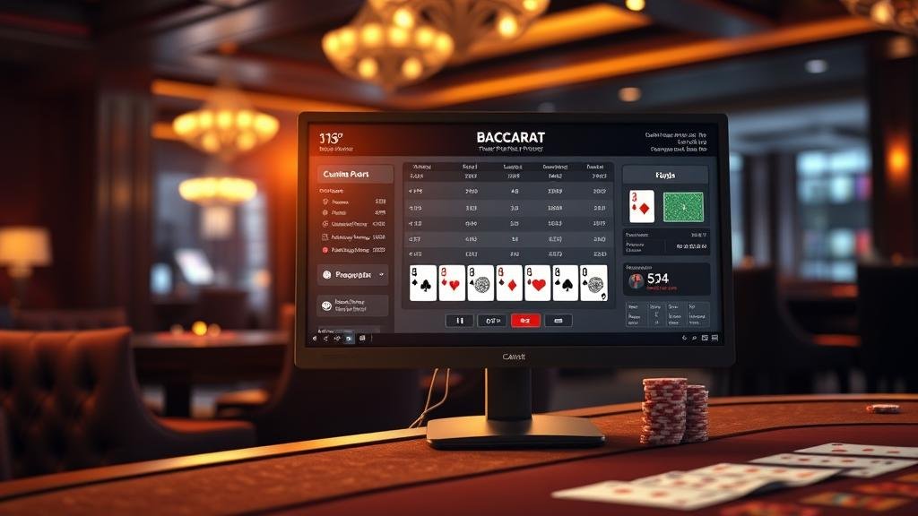 ดีลเลอร์สาวสวยกำลังแจกไพ่บาคาร่าสด