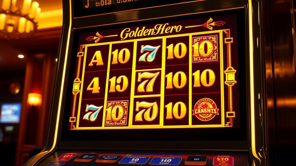 สัญลักษณ์แจ็กพอตในเกมสล็อต GoldenHero