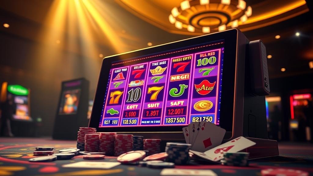 หน้าจอเกมสล็อตแสดงปุ่มซื้อฟรีสปินและสัญลักษณ์ Scatter Pays