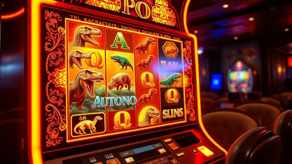 หน้าจอเกมสล็อตแสดงยอดแจ็กพอตสะสมที่เพิ่มขึ้นอย่างรวดเร็ว