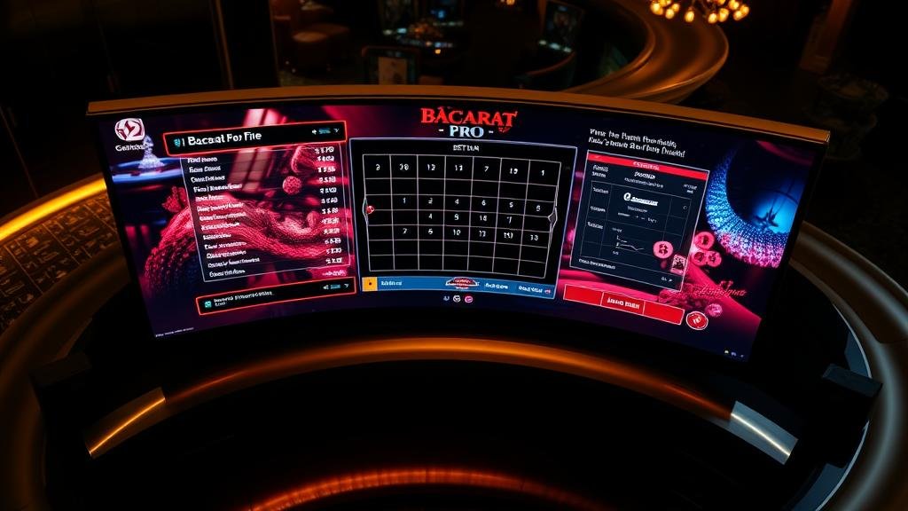 ตัวอย่างเค้าไพ่ Paroli และ Fibonacci ในบาคาร่า Pro