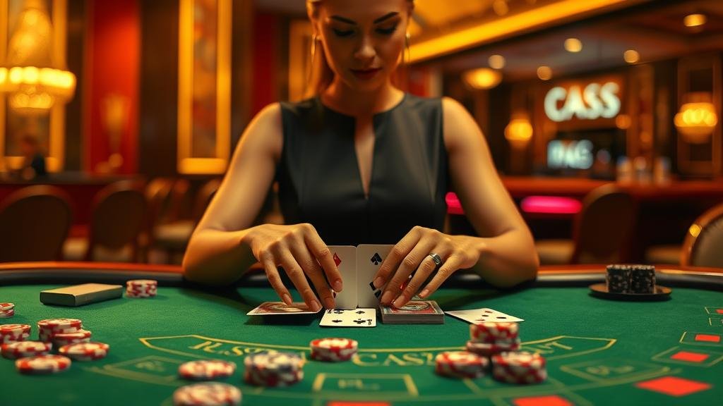 การแจกไพ่บาคาร่า