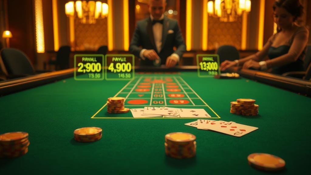 หน้าจอเกมบาคาร่าสดจากค่าย WM พร้อมตารางสถิติ