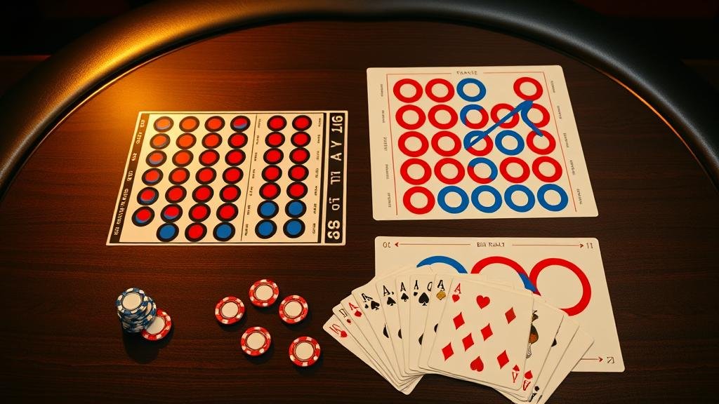 เค้าไพ่บาคาร่า ถนนไม้ขีด รูปแบบสามติด