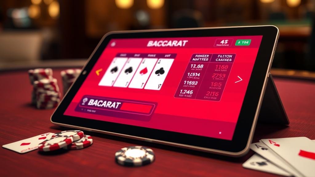 การวิเคราะห์สถิติบาคาร่าบนแท็บเล็ต