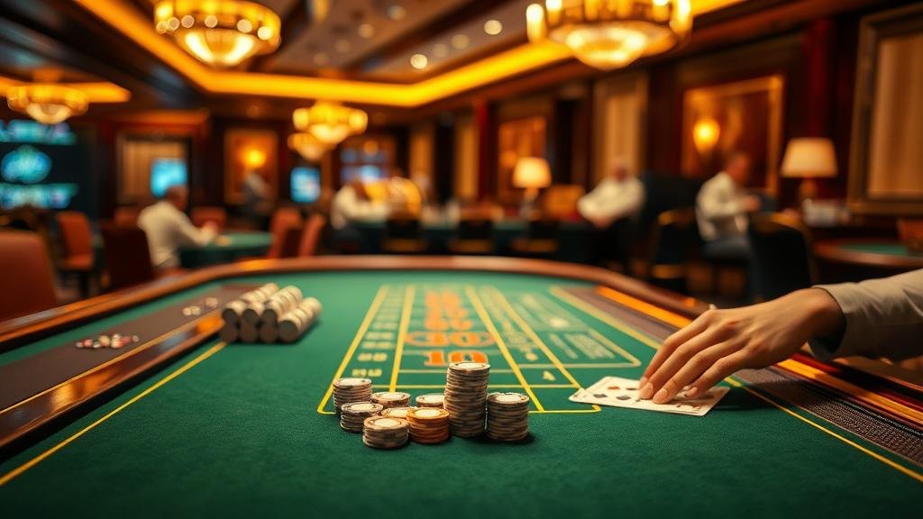 การเล่นบาคาร่าหลายโต๊ะบนแท็บเล็ต