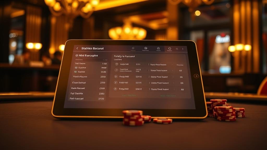 การบันทึกผลและวิเคราะห์สถิติบาคาร่า