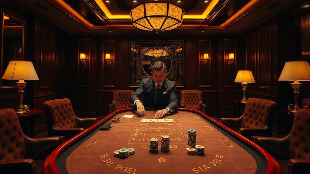 กราฟแสดงเปอร์เซ็นต์การชนะในเกมบาคาร่า