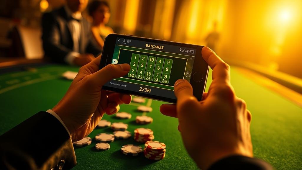 ภาพกราฟิกกลยุทธ์การชนะบาคาร่า