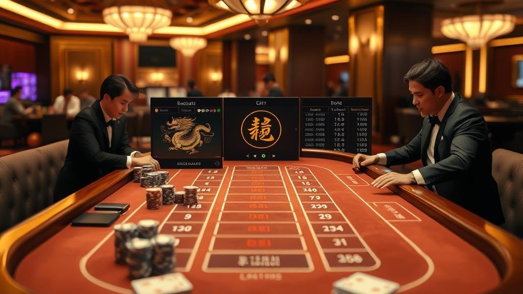 กราฟแสดงการเดินเงินแบบบันไดในบาคาร่า