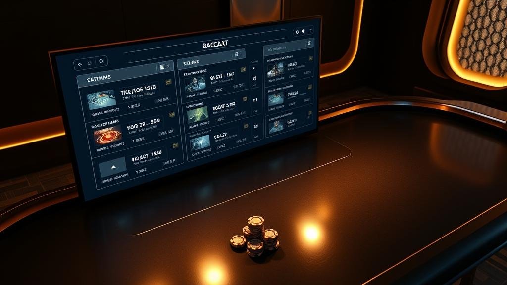 ตารางแสดงเค้าไพ่บาคาร่า