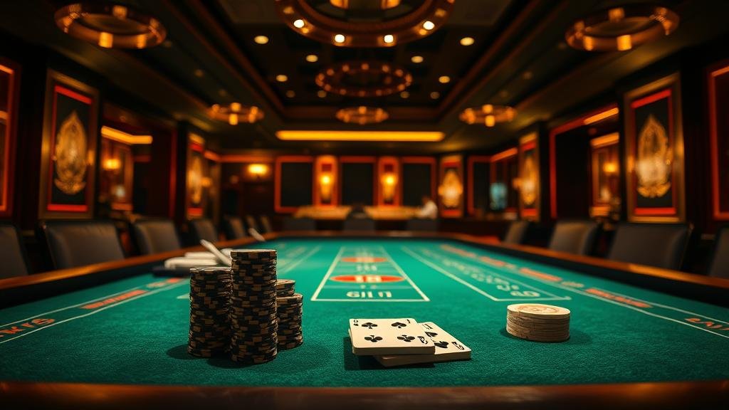 ภาพแสดงการเดินเงินแบบบันไดในบาคาร่า