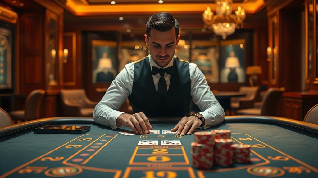 ดีลเลอร์สาวสวยในห้องบาคาร่า Sexy