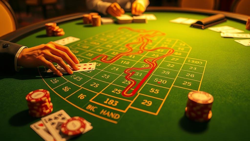 ภาพประกอบเทคนิคคาดการณ์ไพ่และเดินเงินบาคาร่า